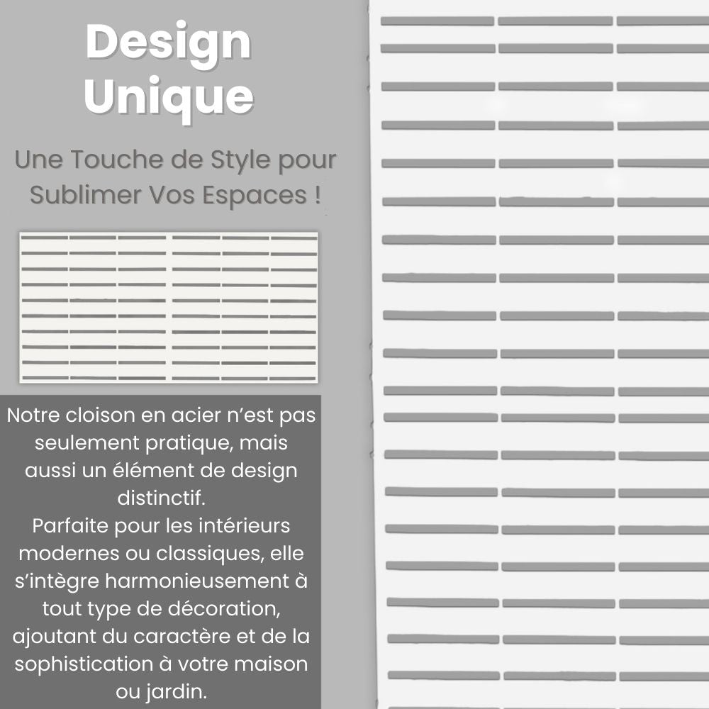 PARAVENT EXTÉRIEUR EN ACIER
