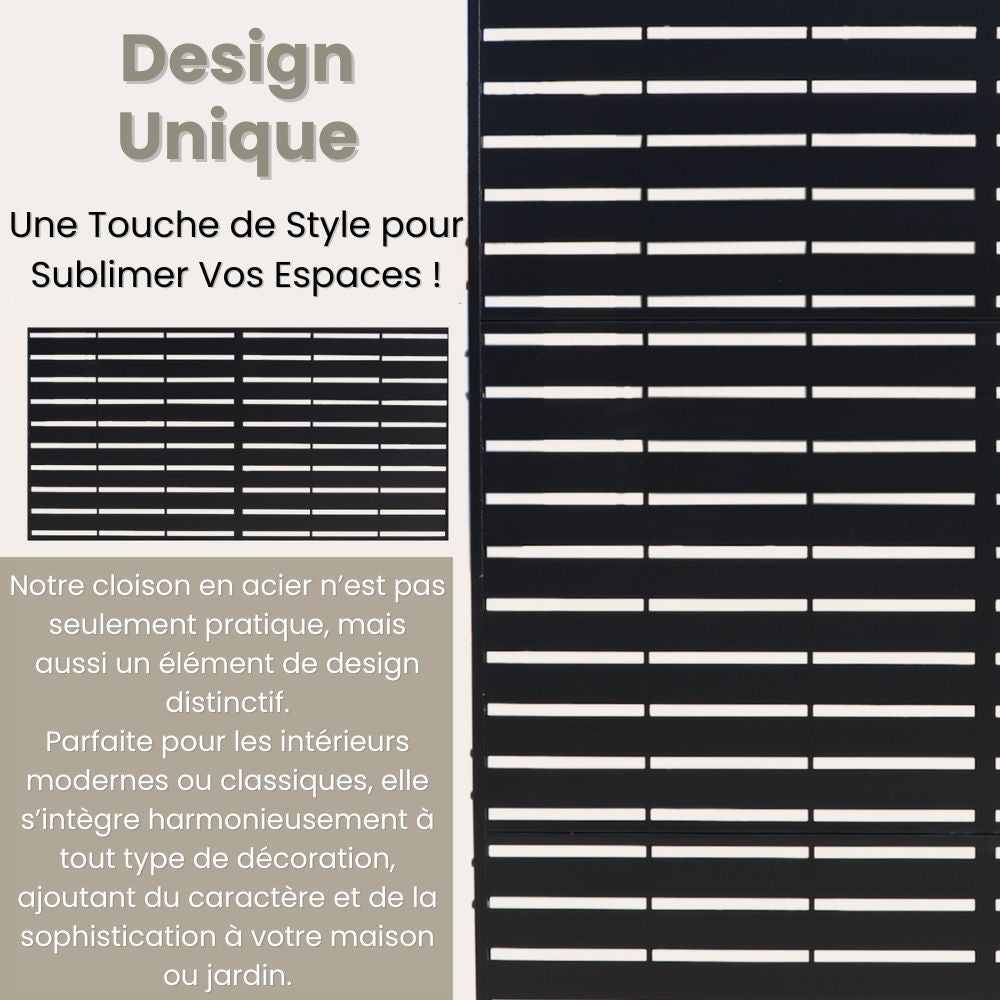 PARAVENT EXTÉRIEUR EN ACIER