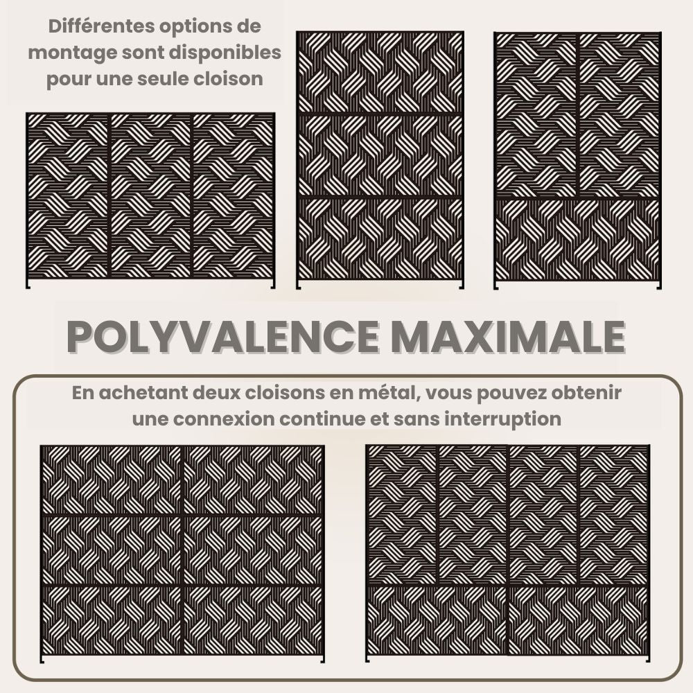 PARAVENT EXTÉRIEUR EN ACIER