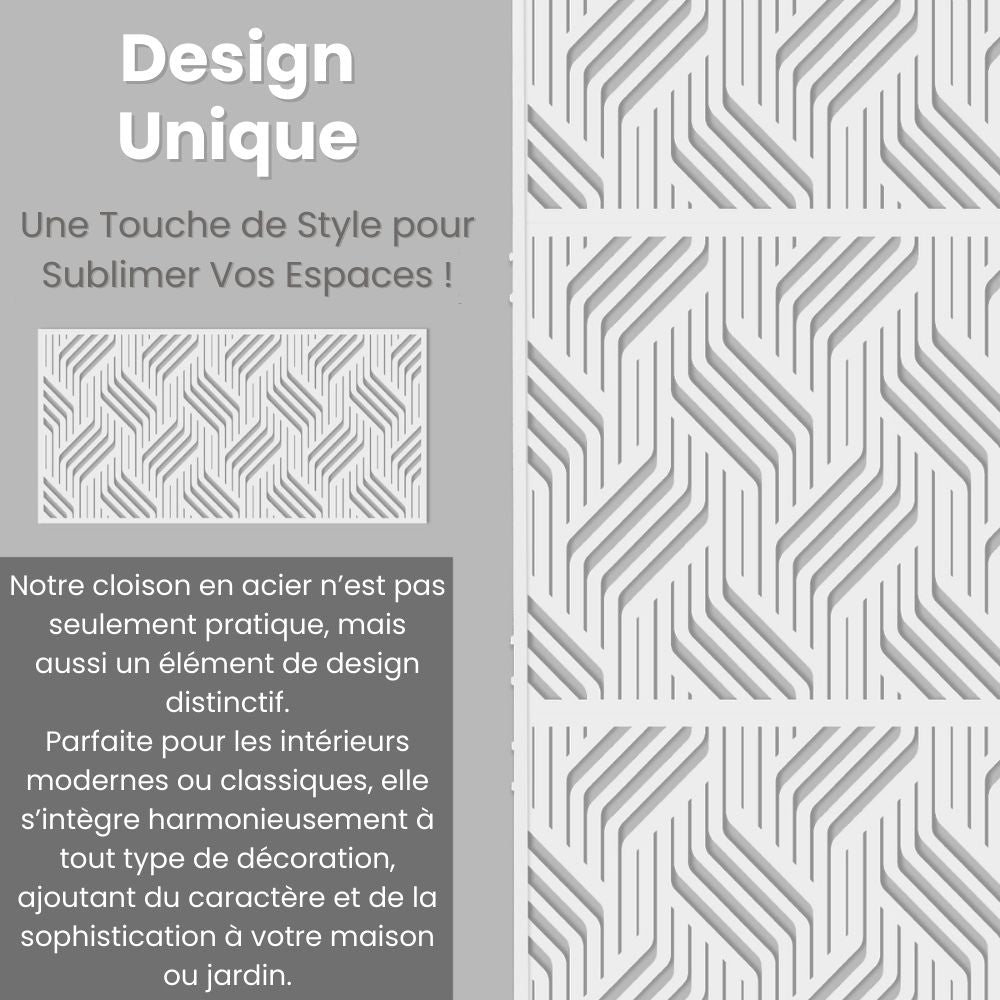 PARAVENT EXTÉRIEUR EN ACIER