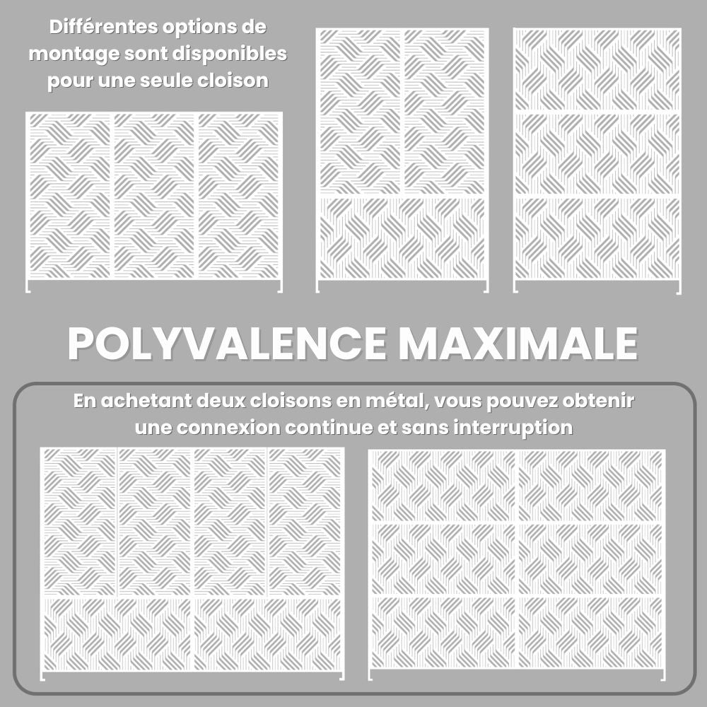 PARAVENT EXTÉRIEUR EN ACIER