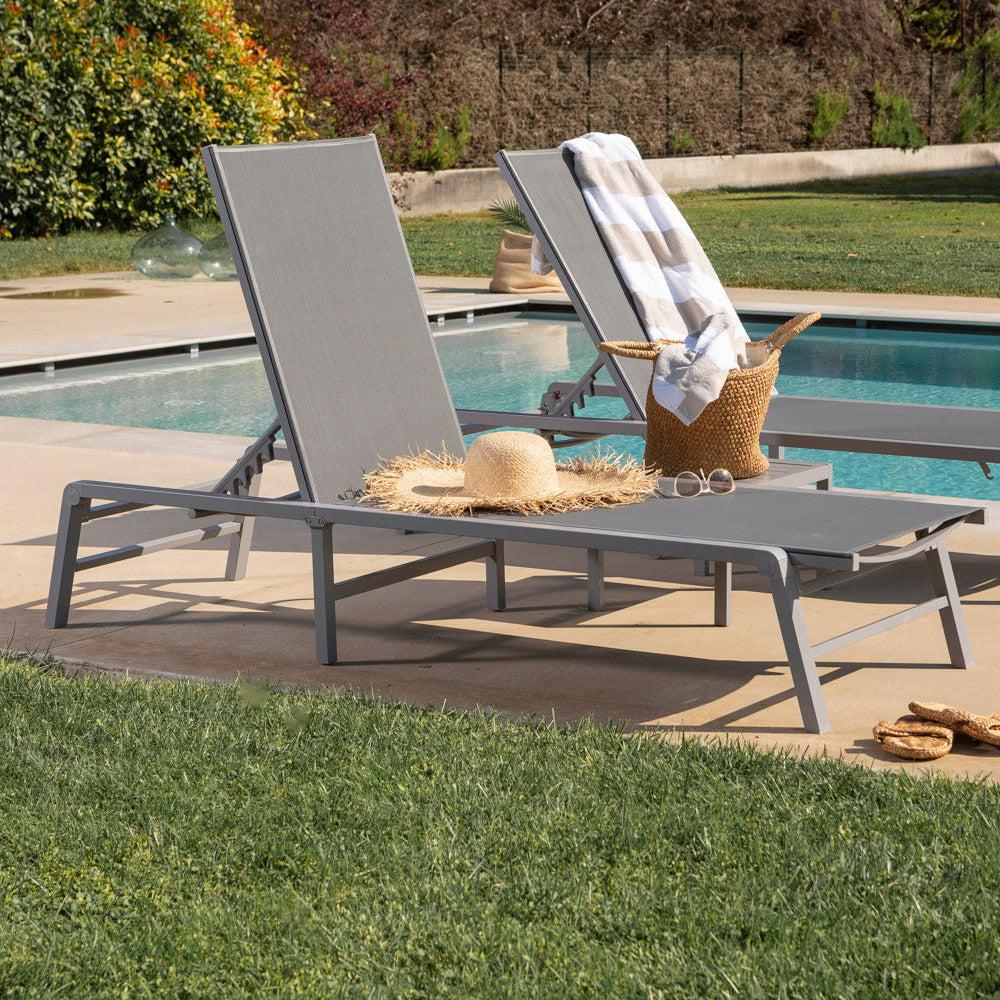 ENSEMBLE BAINS DE SOLEIL DUNA + TABLE BASSE