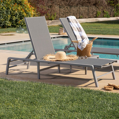 ENSEMBLE BAINS DE SOLEIL DUNA + TABLE BASSE