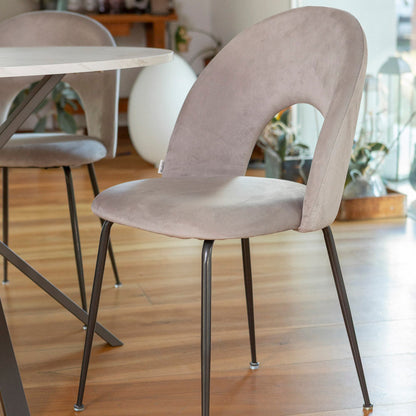 CHAISES EN VELOURS MARGOT