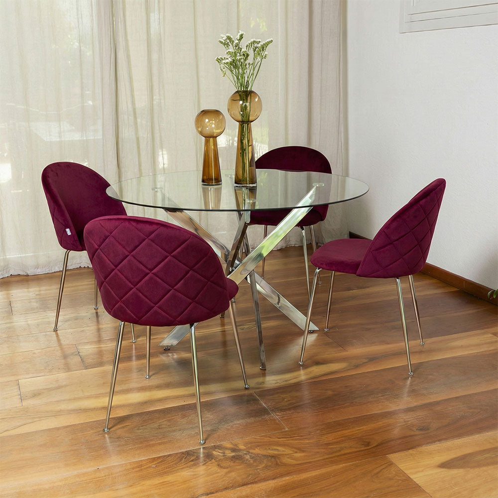 CHAISES SARA EN VELOURS