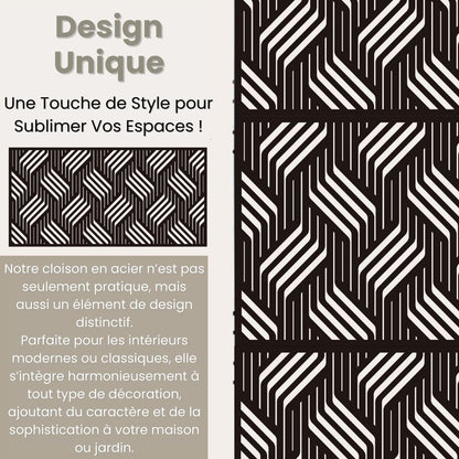 PARAVENT EXTÉRIEUR EN ACIER