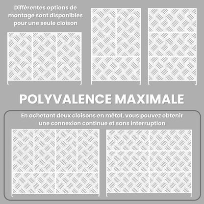 PARAVENT EXTÉRIEUR EN ACIER